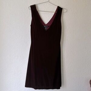 Dark burgundy, velvet, Moda International dress. EXCELLENT 🌺